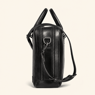 Limited Edition Jefferson Leather Briefcase | Black