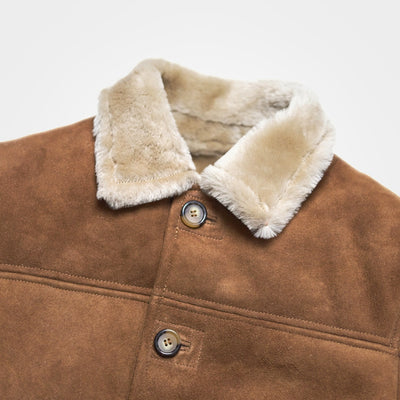 Full Detail Collar - Shearling Pea Jacket