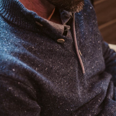 Detail | Sweater with Navy Fleck