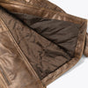 Cafe Racer Leather Jacket | Distressed Brown