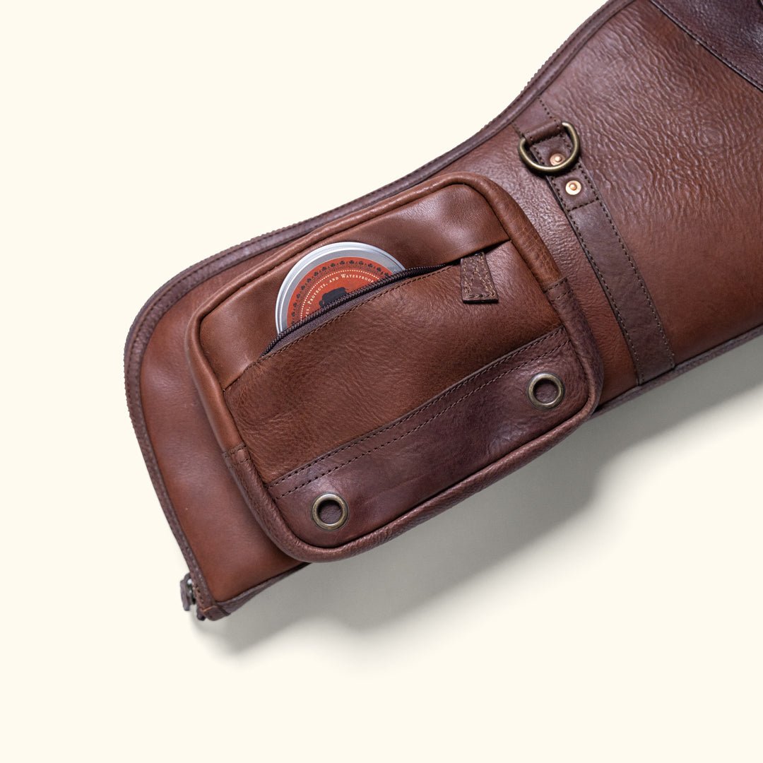 Dakota Leather Rifle Case in All Leather, view 2