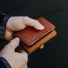 Brown Cow Leather - Trifold Wallet