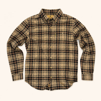 Brown Plaid Flannel Shirt