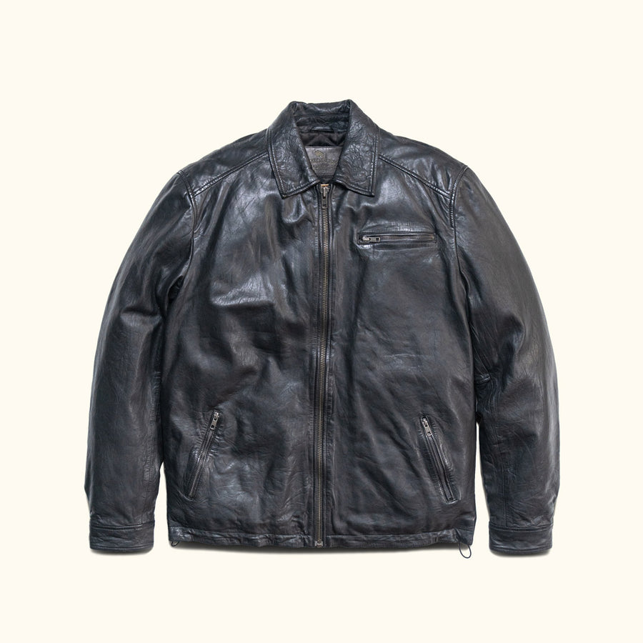 Glenwood Black Driving Leather Jacket