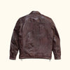 Glenwood Leather Driving Jacket | Mahogany