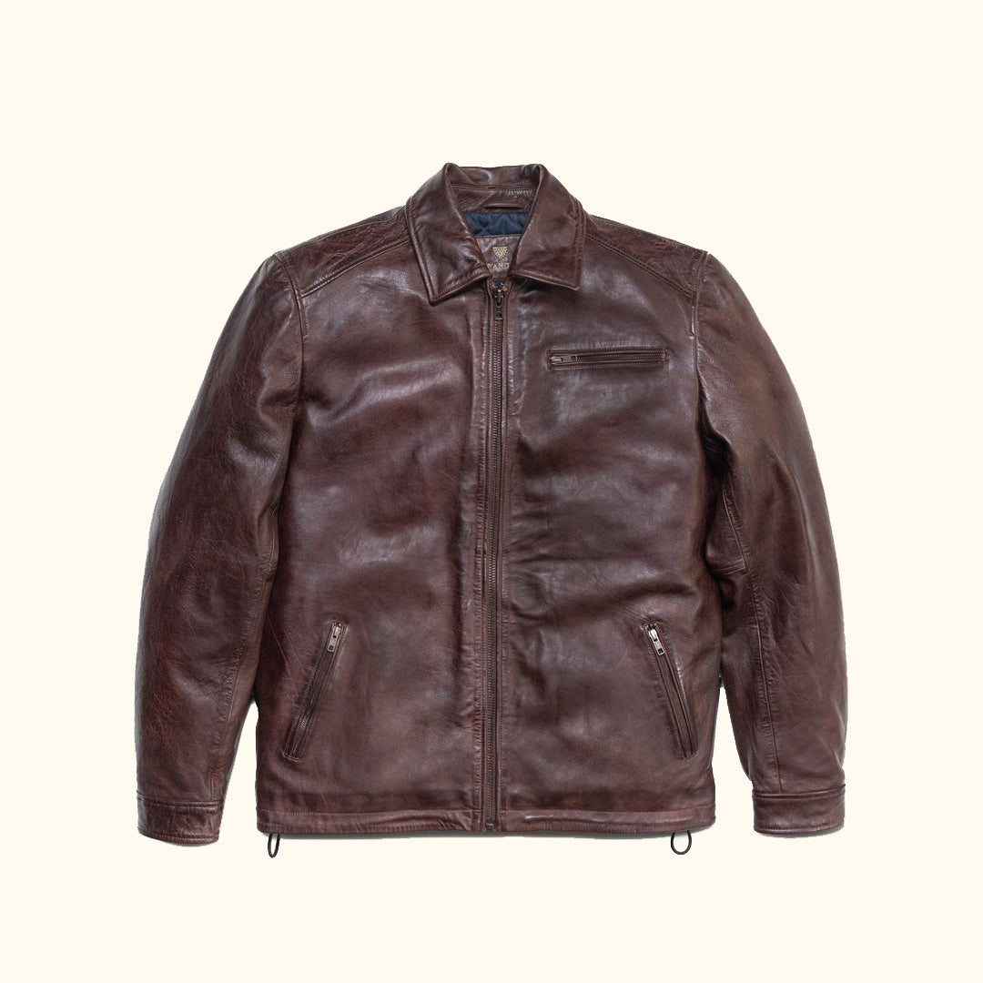 Mahogany Leather Jacket Glenwood Driving Edition | Buffalo Jackson