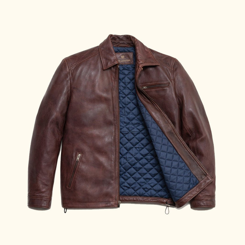 Glenwood Midweight Driving Jacket - Brown