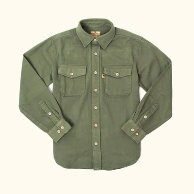 Gunner Cotton Twill Shirt Jac | Sage Brush Green
