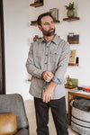 Gunnison Wool-Blend Solid Flannel Shirt | Heather Gray