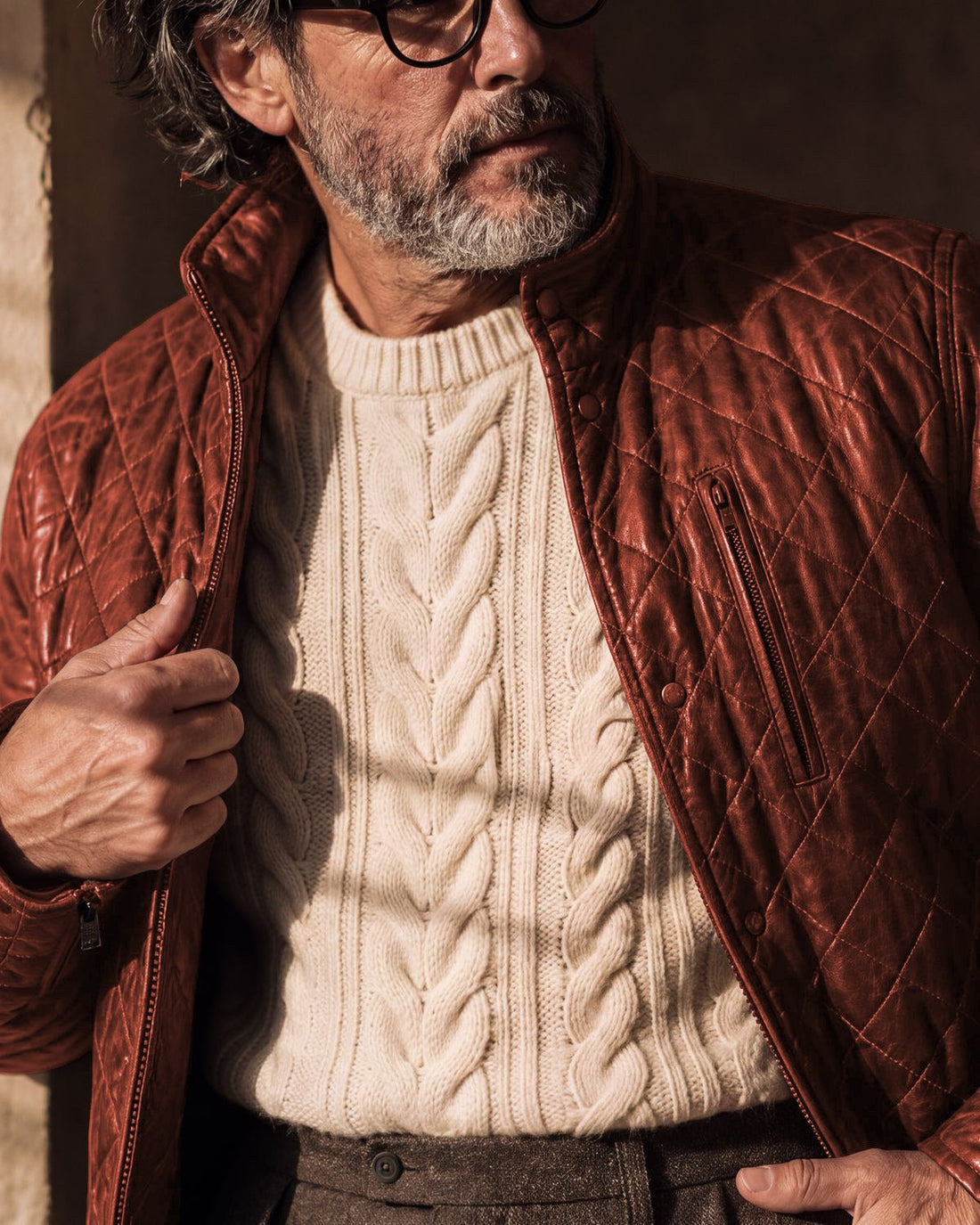 Highlands Quilted Leather Jacket