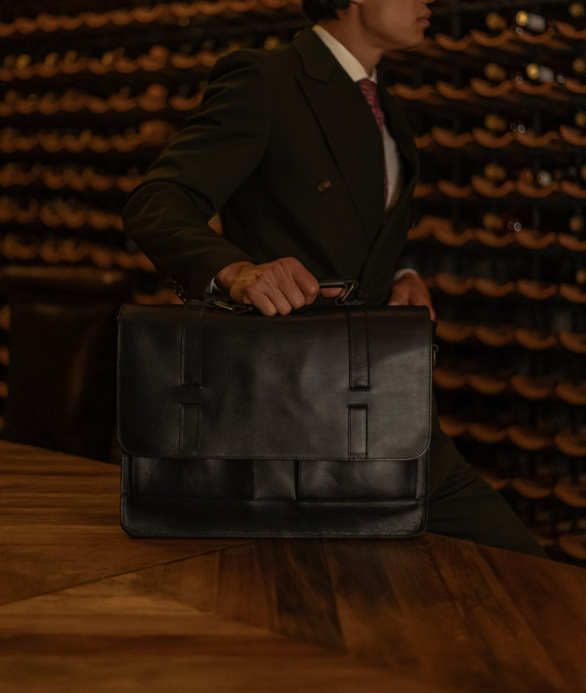 Jefferson messenger on a table