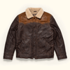 Lampskin Leather with Sherpa Collar and Lining