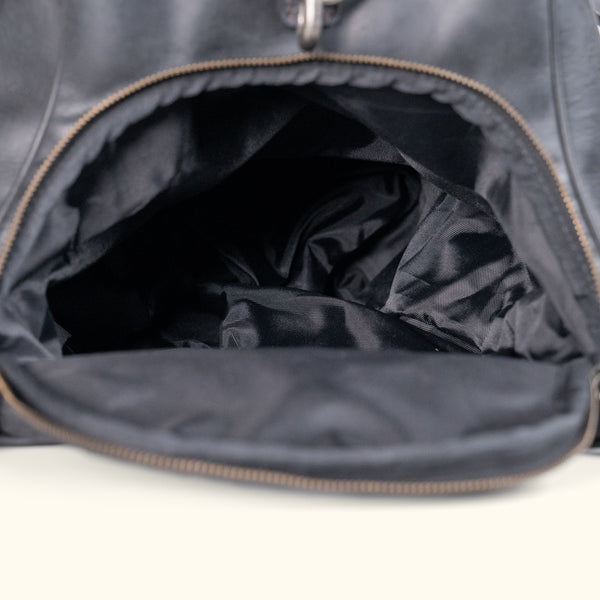 Black Leather Duffle Bag | Jefferson Collection | Buffalo Jackson