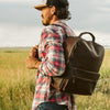 Walker Leather Commuter Backpack - Rugged Brown | hover