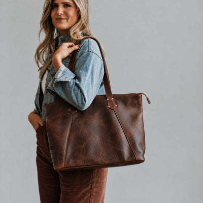 Tote Bag - Women's Leather Cow Full Grain