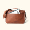 Men's Travel Leather Briefcase | Autumn Brown