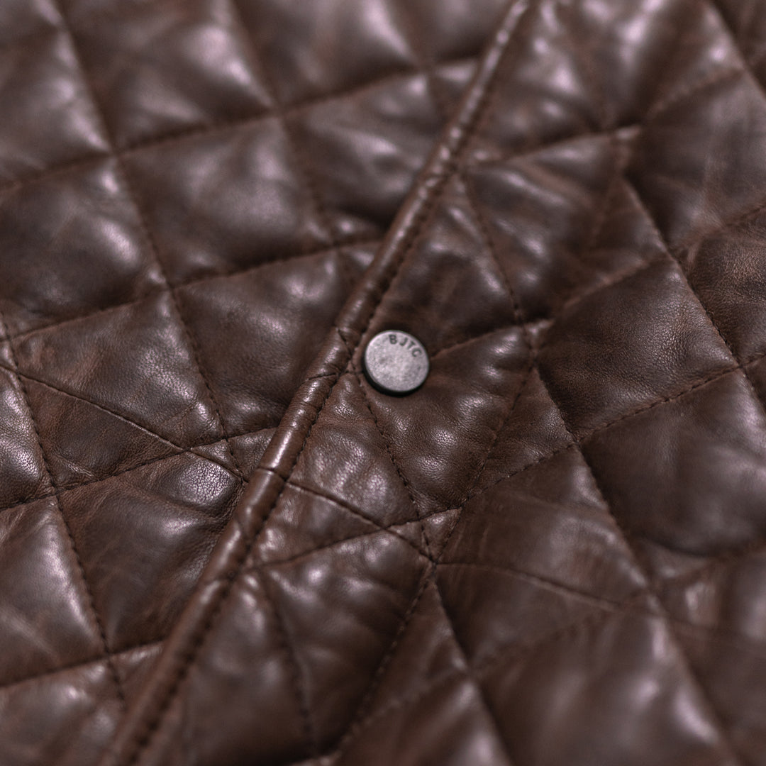 Leather Quilted Jacket (Highland Edition) | Buffalo Jackson