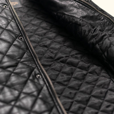 With its high-quality craftsmanship, this quilted leather vest promises longevity and a timeless appeal that transcends fleeting fashion trends.