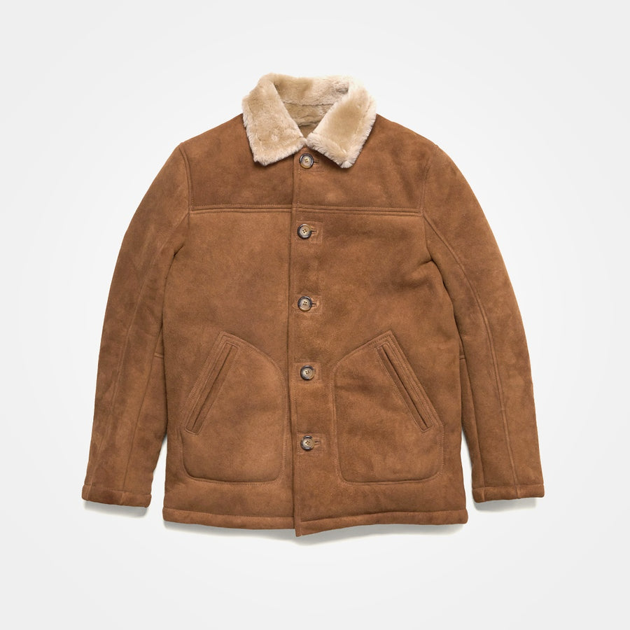 Durango Shearling Wool Pea Coat