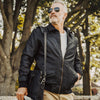 Classic Men's Leather Jacket - Vintage Black