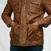 Theodore Field Leather Jacket | Light Brown
