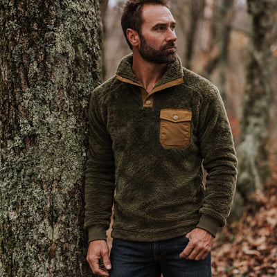 Kodiak Fleece Pullover | Birchwood Green