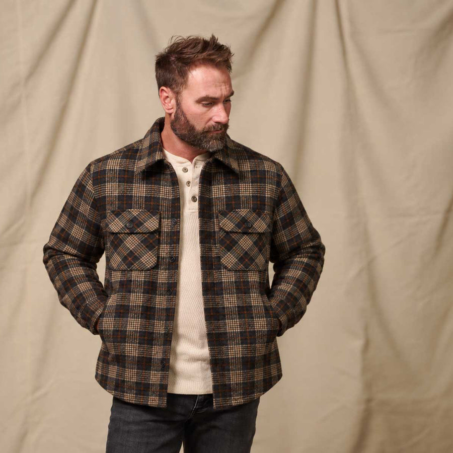 Aberdeen Wool Twill Shirt Jac | Brown Briar
