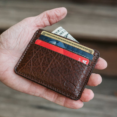 Detail - Slim hover Leather Wallet and Credit Card Slots