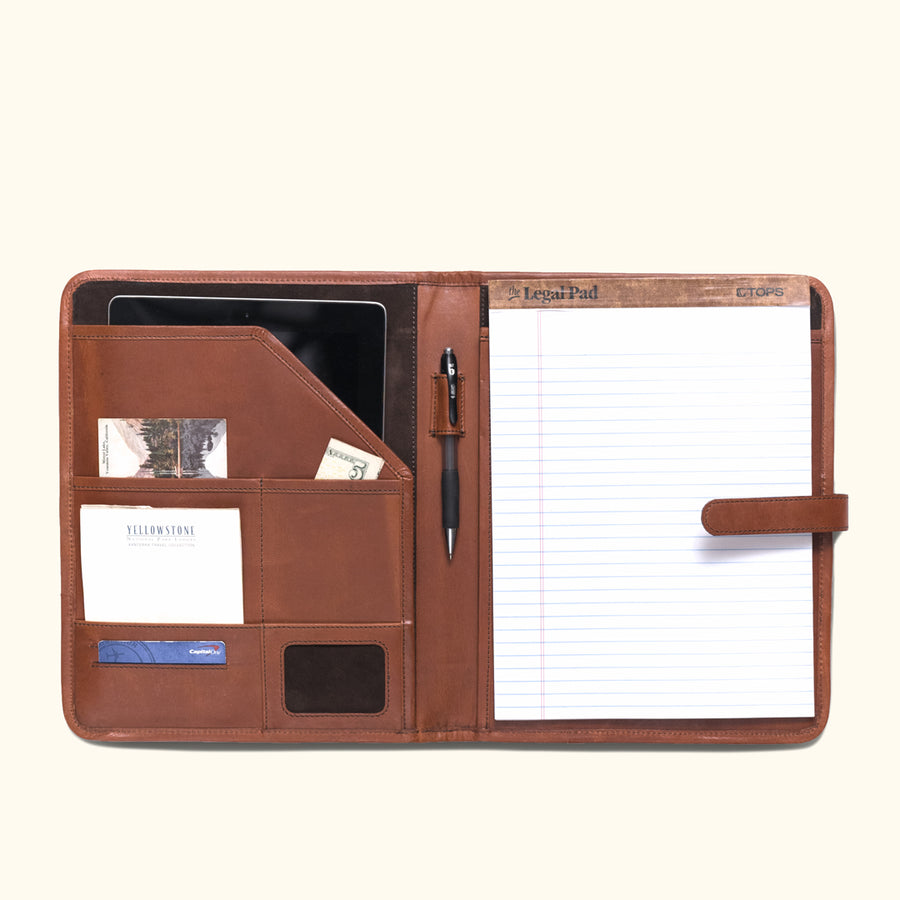 Leather Flip Style Notepad - Made in America - Buffalo Billfold