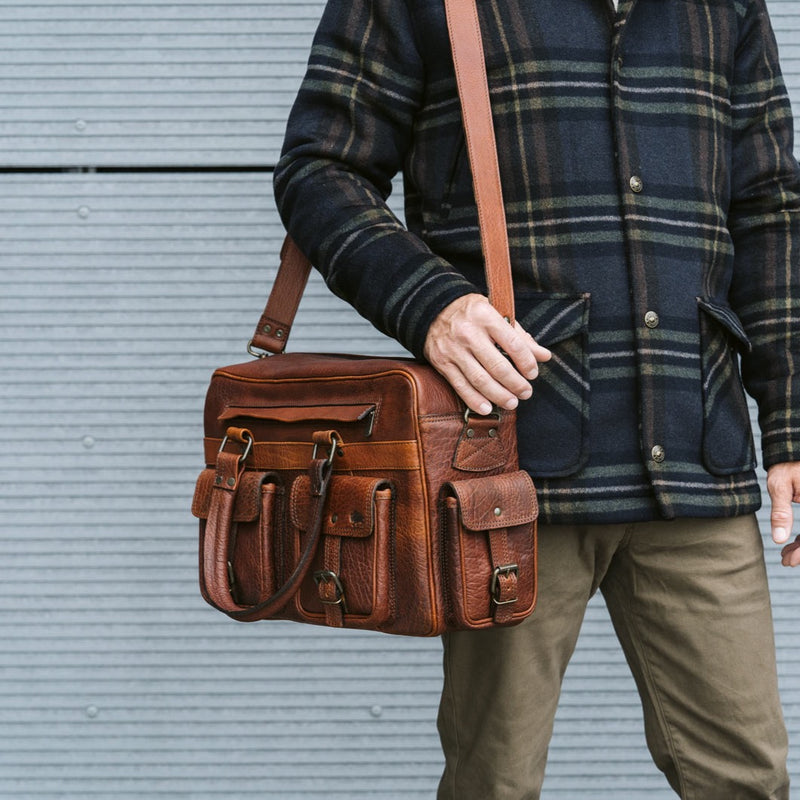 Leather Pilot Bag | Roosevelt Collection | Buffalo Jackson