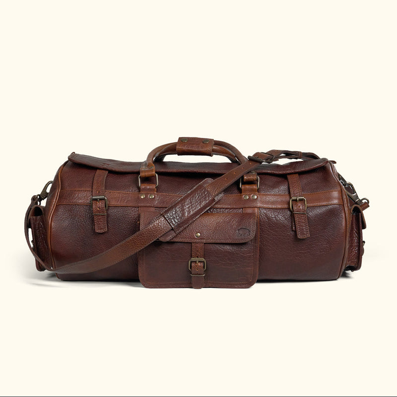 Weekender Buffalo All Leather Men's Duffle Bag
