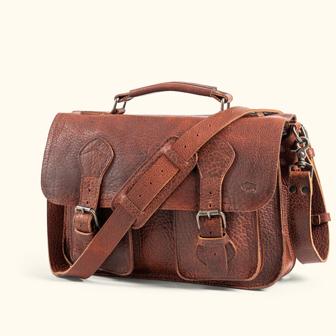 Men's Rugged Bison Briefcase