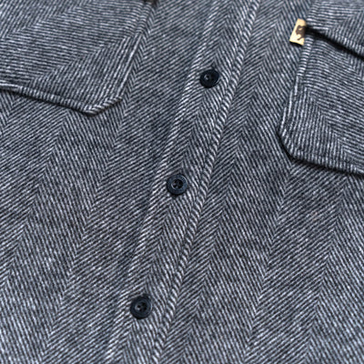 Riverton Wool Shirt Jac | Charcoal Shadow Gray