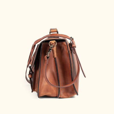 Denver Leather Briefcase | Autumn Brown