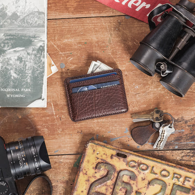 Leather Wallet - Full Grain Buffalo - Slimline