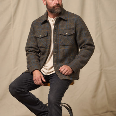Aberdeen Wool Jacket | Thistle Bark Plaid