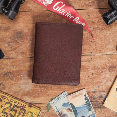Limited Edition Roosevelt Leather Travel Padfolio | Buffalo Grain