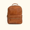 Men's Rustic Tan Leather Backpack