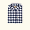 Waxhaw Flannel - Navy and White Plaid