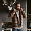 Shot with Moose in Modern Cabin with Retro Jacket