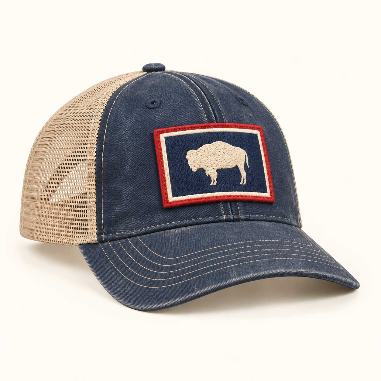 Vintage Buffalo Hat | Navy