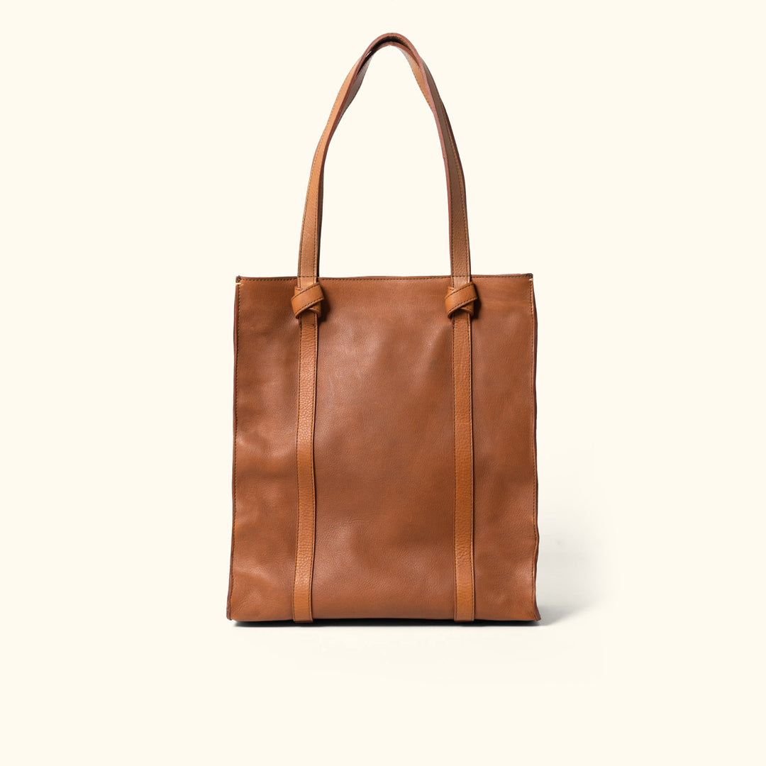 Chelsea Leather Tote | Honey Brown
