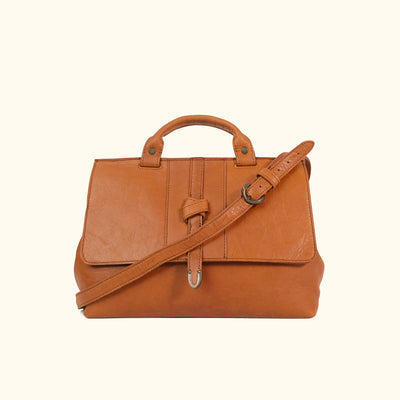 Chelsea Leather Crossbody Handbag | Honey Brown