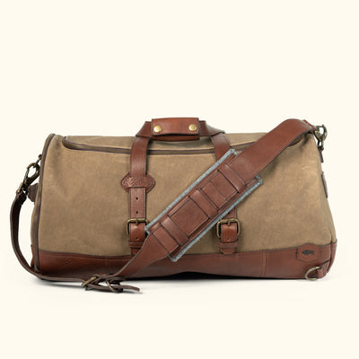 Rugged Waxed Canvas Duffle bag Field Khaki