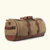 Men's Best waxed canvas travel duffle Field khaki