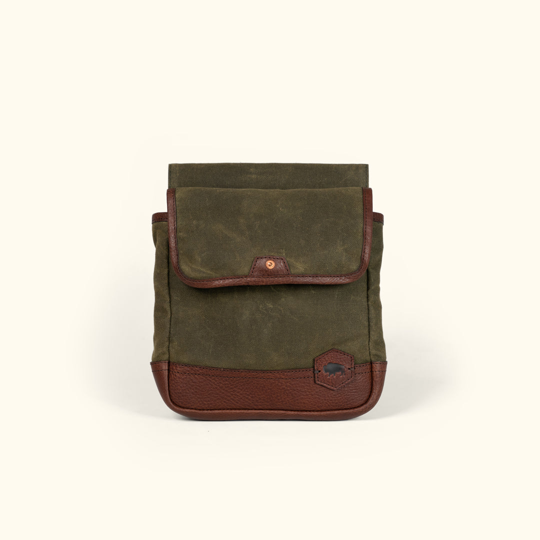 Waxed Canvas and Leather - Trap Shooting Bag