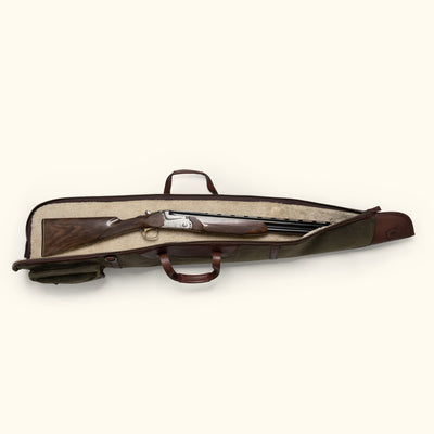 Dakota Shotgun Case | Waxed Canvas Green w/ Dark Briar Leather hover