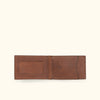 Dakota Leather Bifold - Metal Money Clip Wallet | Chestnut Brown