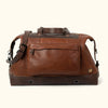 Vintage Leather Weekend Bag Brown Front