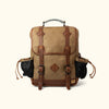 Vintage Waxed Canvas Commuter Backpack Khaki Front